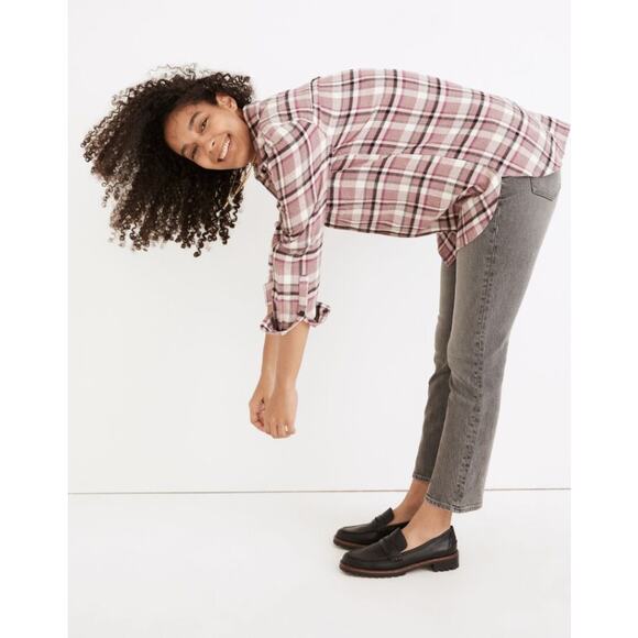 Madewell Classic Ex-Boyfriend Shirt in Cornado Plaid size S - Picture 2 of 6
